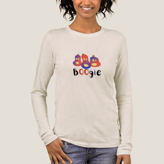 Pumpk'd Halloween T-shirt | Levendige pompoen typo (Voorkant)