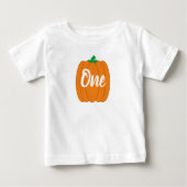 Pumpkin 1st Birthday Baby T-Shirt (Voorkant)