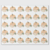 Pumpkin 1st Birthday Cadeaupapier (Vlak)