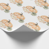 Pumpkin 1st Birthday Cadeaupapier (Hoek)