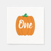 Pumpkin 1st Birthday Servet (Voorkant)