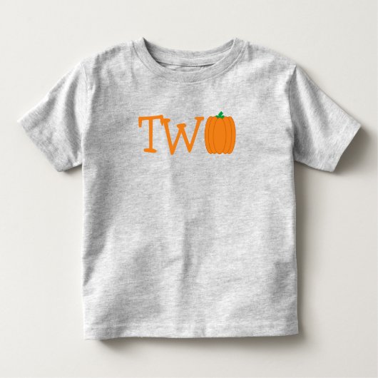 Pumpkin 2e verjaardag kinder shirts (Voorkant)