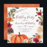 Pumpkin 30th Birthday Party Boho String Light Kaart<br><div class="desc">Pumpkin 30th Birthday Party Boho Pampas Grass,  perfect voor de herfst- of herfst-uitnodiging</div>