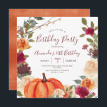 Pumpkin 30th Birthday Party Boho String Light Kaart<br><div class="desc">Pumpkin 30th Birthday Party Boho Pampas Grass,  perfect voor de herfst- of herfst-uitnodiging</div>