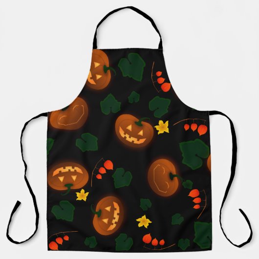 Pumpkin achtergrond halloween donker schort (Voorkant)