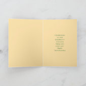 Pumpkin and Leaves Thanksgiving Kaart (Binnen)