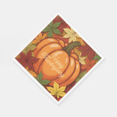 Pumpkin and Leaves Thanksgiving Servet (Hoek)