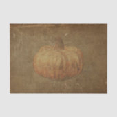 Pumpkin  Antiek Sinaasappel Autumn Textuur Tissuepapier (Voorkant)