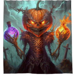 Pumpkin Art Douchegordijn