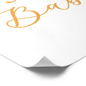 Pumpkin Autumn Baby shower Welkomstbord Poster (Hoek)