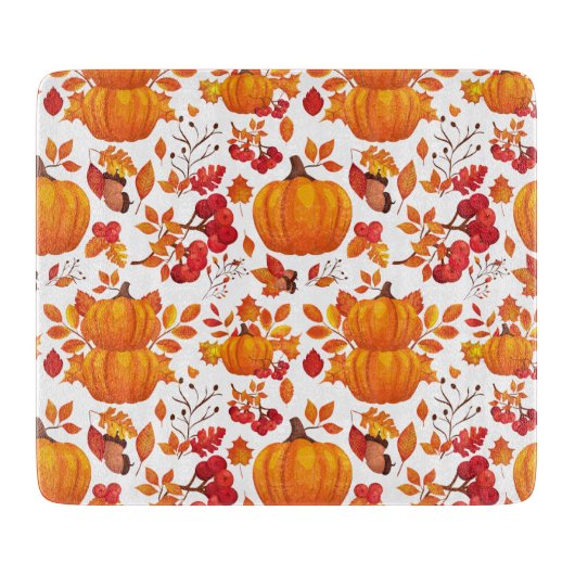 Pumpkin Autumn Cutting Board Snijplank (Voorkant)