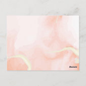 Pumpkin Autumn Floral Fall Wedding Save the Date Briefkaart (Achterkant)