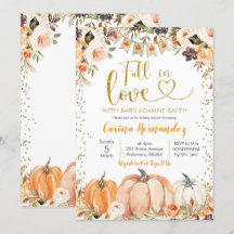 Pumpkin Autumn Herfst in Love Baby shower