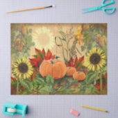 Pumpkin Autumn Herfst Sunflower Tissuepapier (Craft)