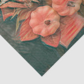 Pumpkin Autumn Oranje Groen Rustisch Land Tissuepapier (Detail)