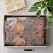 Pumpkin Autumn Oranje laat digitaal schilderen Tissuepapier (Geschenk)