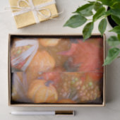 Pumpkin Autumn Oranje leest digitale schetskunst Tissuepapier (Geschenk)