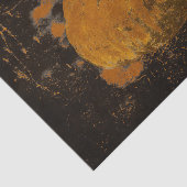 Pumpkin Autumn  Oranje zwarte-grungetextuur Tissuepapier (Detail)