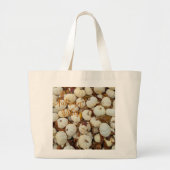 Pumpkin Autumn Vibes Monogram Grote Tote Bag (Voorkant)