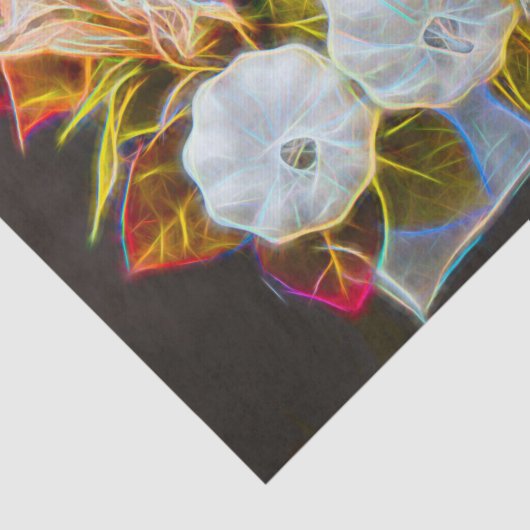 Pumpkin Autumn White Oranje glanzend Tissuepapier (Detail)