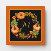 Pumpkin-baardmonogram Fotoplaat (Voorkant)