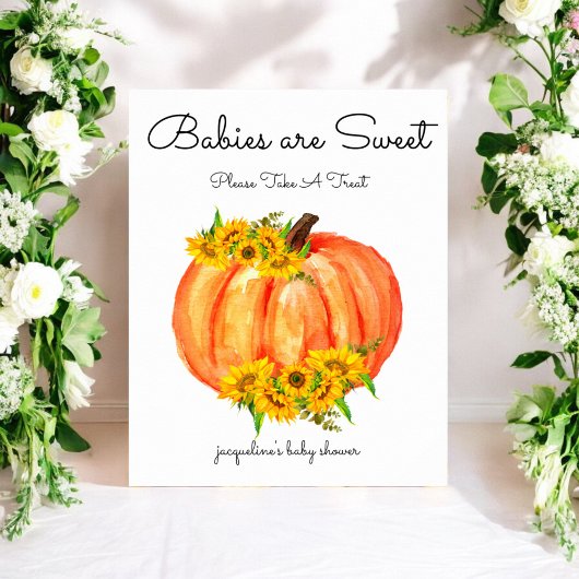 Pumpkin Babies zijn Baby shower Poster
