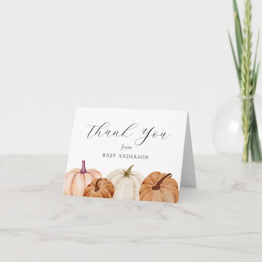 Pumpkin Baby Bedankt (Voorkant)