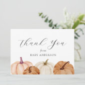 Pumpkin Baby Bedankt (Staand voorkant)