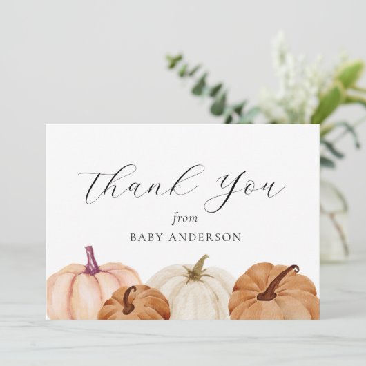 Pumpkin Baby Bedankt (Staand voorkant)