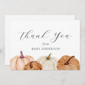 Pumpkin Baby Bedankt (Voorkant / Achterkant)