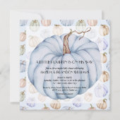 Pumpkin Baby Boy Shower-uitvindingen Kaart (Voorkant)