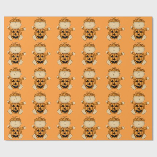 Pumpkin-Baby Cadeaupapier (Vlak)