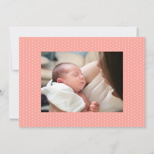 Pumpkin Baby Geboorteaankondiging Kaart (Achterkant)