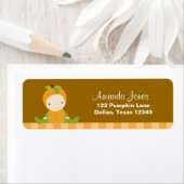 Pumpkin Baby Return Address Labels (Insitu)