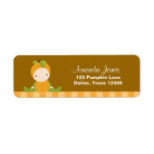 Pumpkin Baby Return Address Labels (Voorkant)