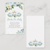 Pumpkin Baby shower Boy pompoenboekjes voor Baby Informatiekaartje (Voorkant / Achterkant)