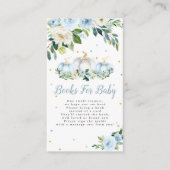 Pumpkin Baby shower Boy pompoenboekjes voor Baby Informatiekaartje (Voorkant)