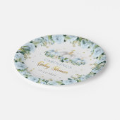 Pumpkin Baby shower Boy Rustic Herfst Pumpkin Papieren Bordje (Gekanteld)