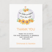 Pumpkin Baby shower Dank u Briefkaart (Voorkant)
