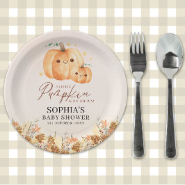 Pumpkin Baby Shower – Fall Theme Disposable Papieren Bordje