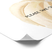 Pumpkin Baby shower Favors Sign Poster (Hoek)