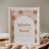 Pumpkin Baby shower Foto Gastenboek Teken
