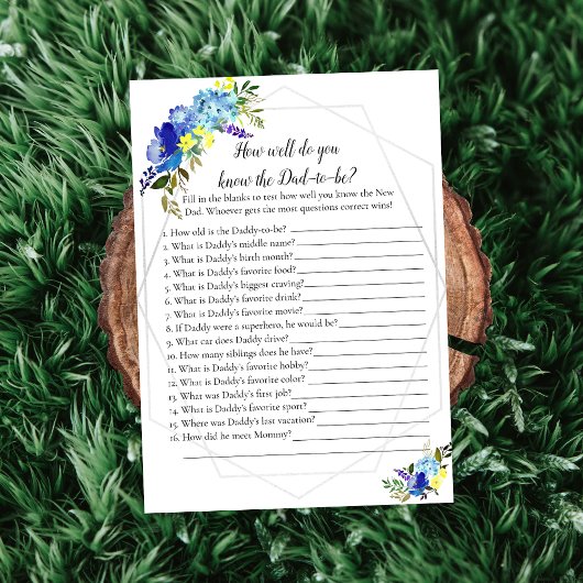 Pumpkin Baby shower Game die papa het beste kent | Kaart