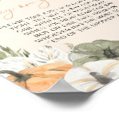 Pumpkin Baby shower Game Sign Poster (Hoek)