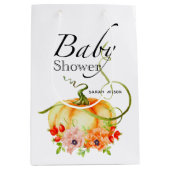 Pumpkin Baby shower Gift Bag Medium Cadeauzakje (Voorkant)
