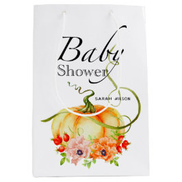 Pumpkin Baby shower Gift Bag Medium Cadeauzakje