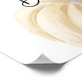 Pumpkin Baby shower Guest Book Sign Poster (Hoek)