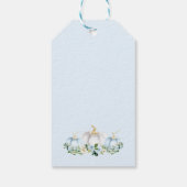 Pumpkin Baby shower Herfst Blue Pumpkin Favor Cadeaulabel (Achterkant)