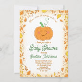Pumpkin Baby shower Herfst Kaart (Voorkant)