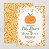 Pumpkin Baby shower Herfst Kaart (Voorkant / Achterkant)
